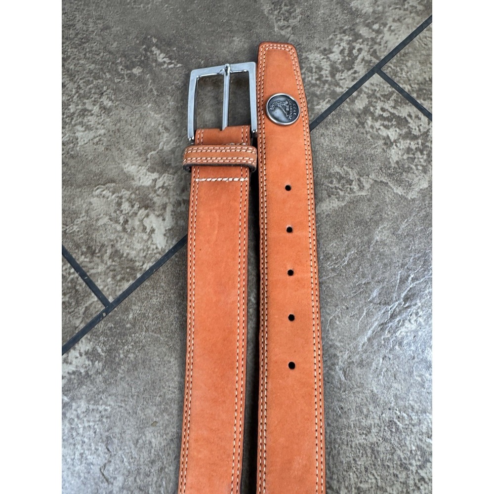 Pinehurst Suede Leather Orange Men's Belt Size 30